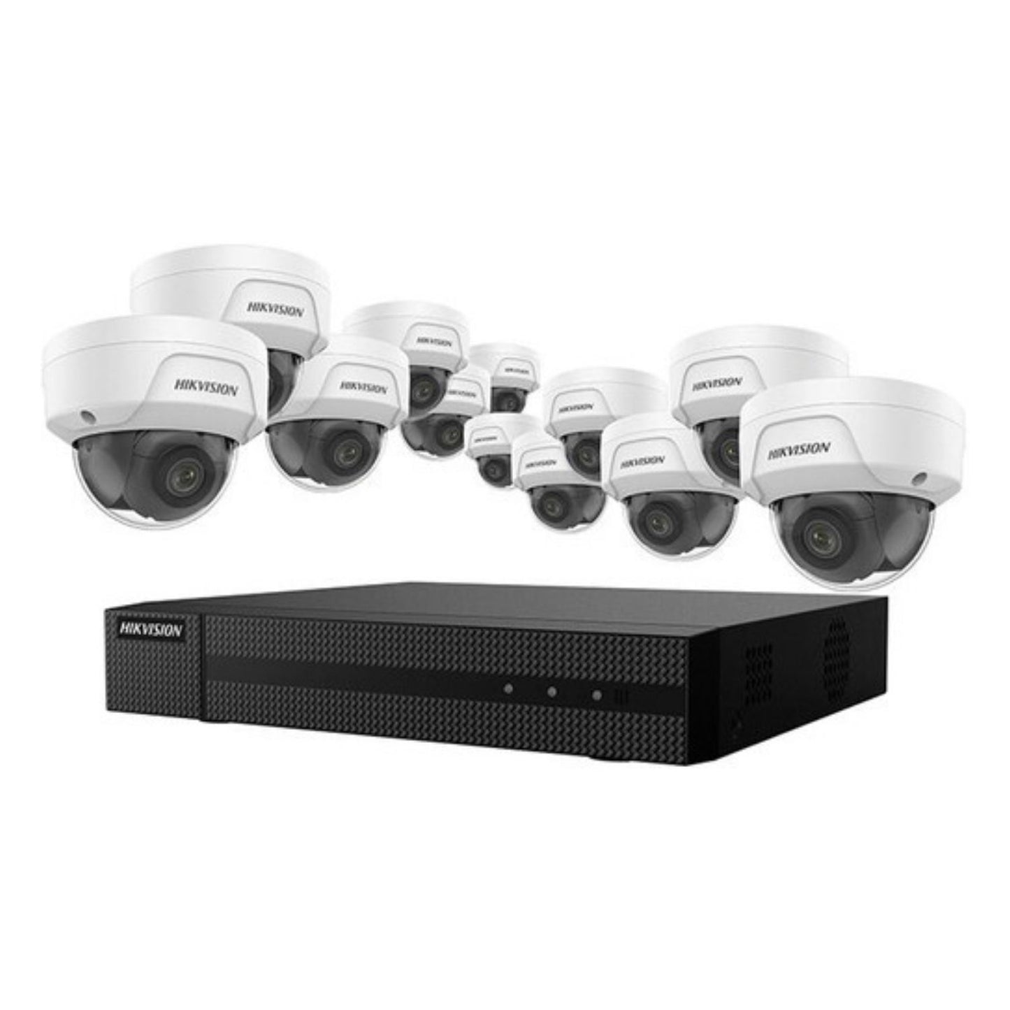 EKI-K164D412 - Kit Hikvision Value Express 13 pièces, (1) NVR 16 canaux ERI-K216-P16, (12) caméras ECI-D24F2 4MP