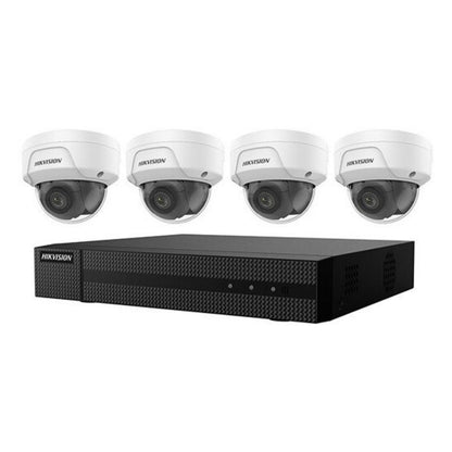 EKI-K41T44 - Hikvision Value Express 5-Piece Kit, (1) ERI-K104-P4 4-PoE Port NVR, (4) ECI-T44F2 4MP Cameras, 2.8mm Lens