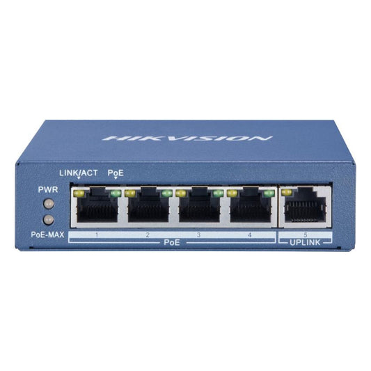 DS-3E0505P-E  -  4 Port Gigabit Unmanaged POE Switch