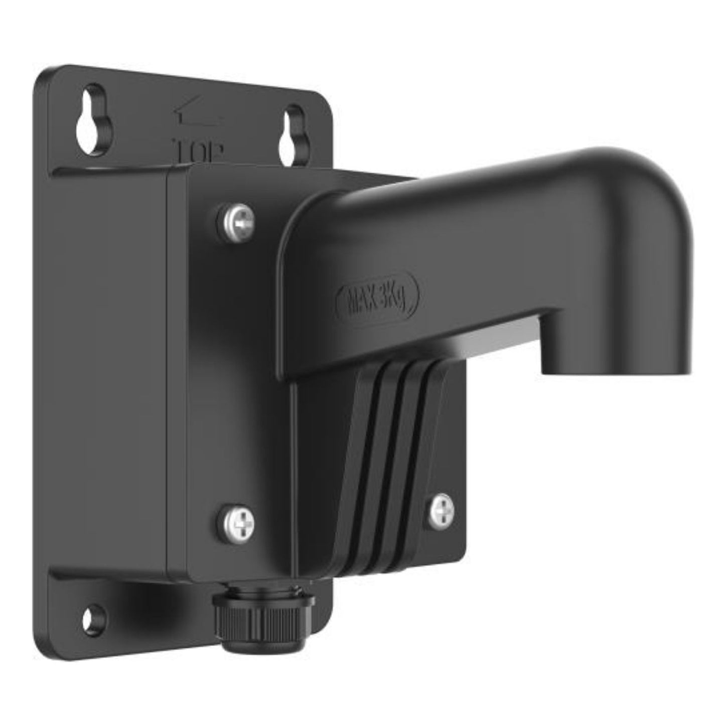 WMSB - Hikvision WMSB Wall Mount with Back Box, Short, Black