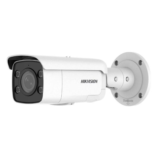 DS-2CD2T87G2-LSU/SL(2,8 mm) - Caméra réseau à puce fixe avec lumière stroboscopique ColorVu de 8 MP et avertissement sonore