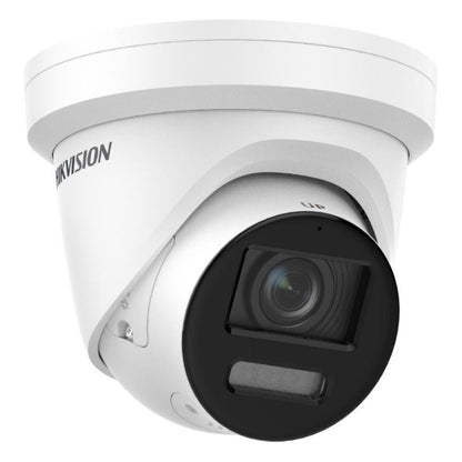 DS-2CD2387G2-LSU/SL 2,8 mm (noir) - Caméra réseau à tourelle fixe avec lumière stroboscopique ColorVu de 8 MP et avertissement sonore