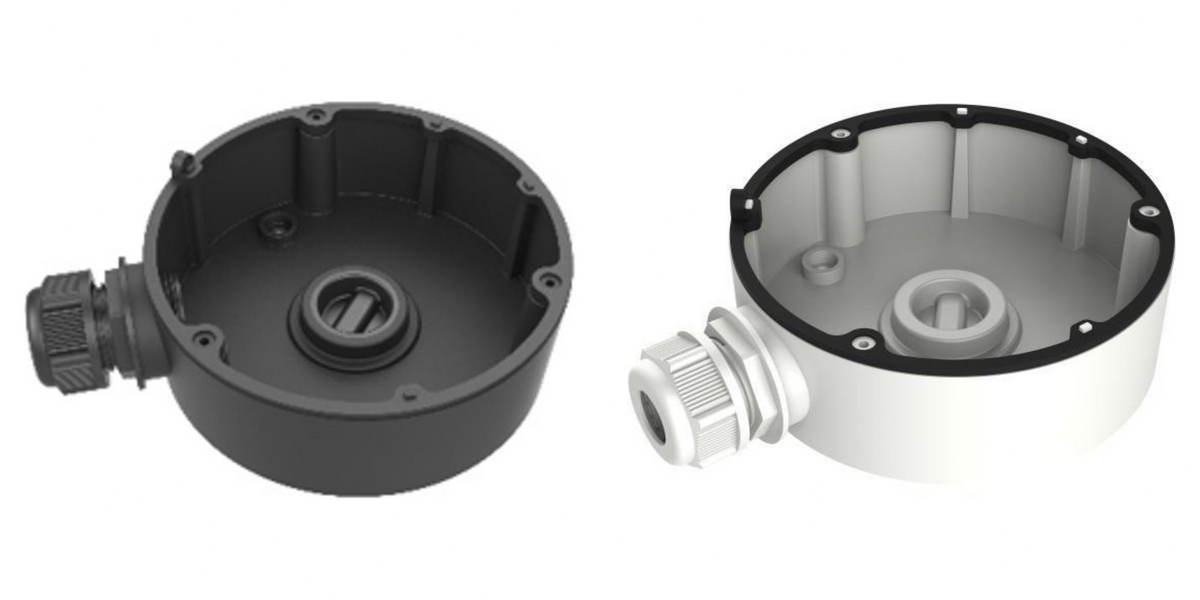 CB110B - Boîtier de conduit Hikvision CB110B pour certaines caméras dôme, 110 mm, noir