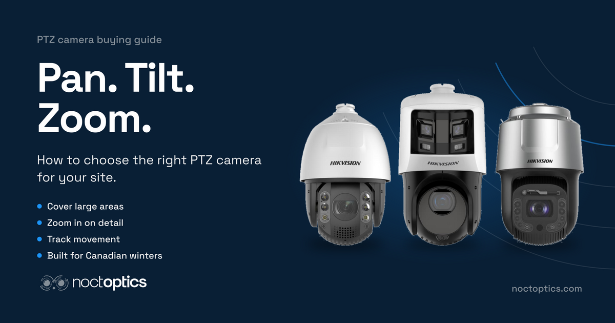 Caméras de sécurité PTZ : pivoter, incliner et zoomer pour couvrir de grands espaces et voir les détails