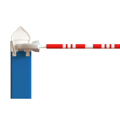 LBA 63 PG automatic parking barrier gate with red and white boom arm
