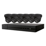 EKI-K82T46 - Hikvision 8 canaux 8MP NVR avec disque dur 2 To et 6 caméras tourelle à vision nocturne 4MP
