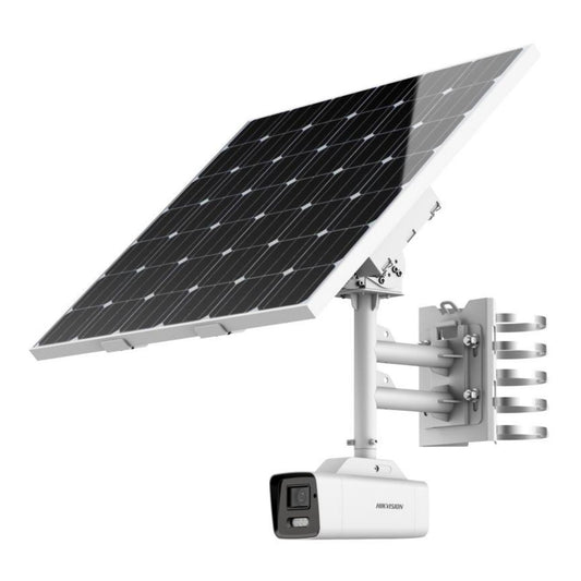 DS-2XS6A87G1-LS/C36S80 (2,8 mm) - Kit de caméra réseau 4G à énergie solaire à balle fixe ColorVu 8MP