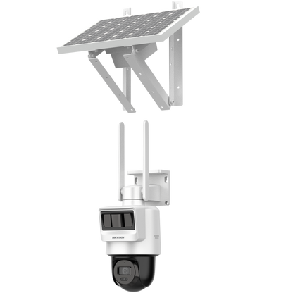 DS-2DE2C400IWG-K/4G/C05S10 - 4MP Pro Solar-powered Security PT Camera Setup