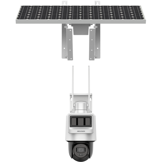 DS-2DE2C400IWG-K/4G/C09S20 - 4MP Pro Solar-powered Security PT Camera Setup