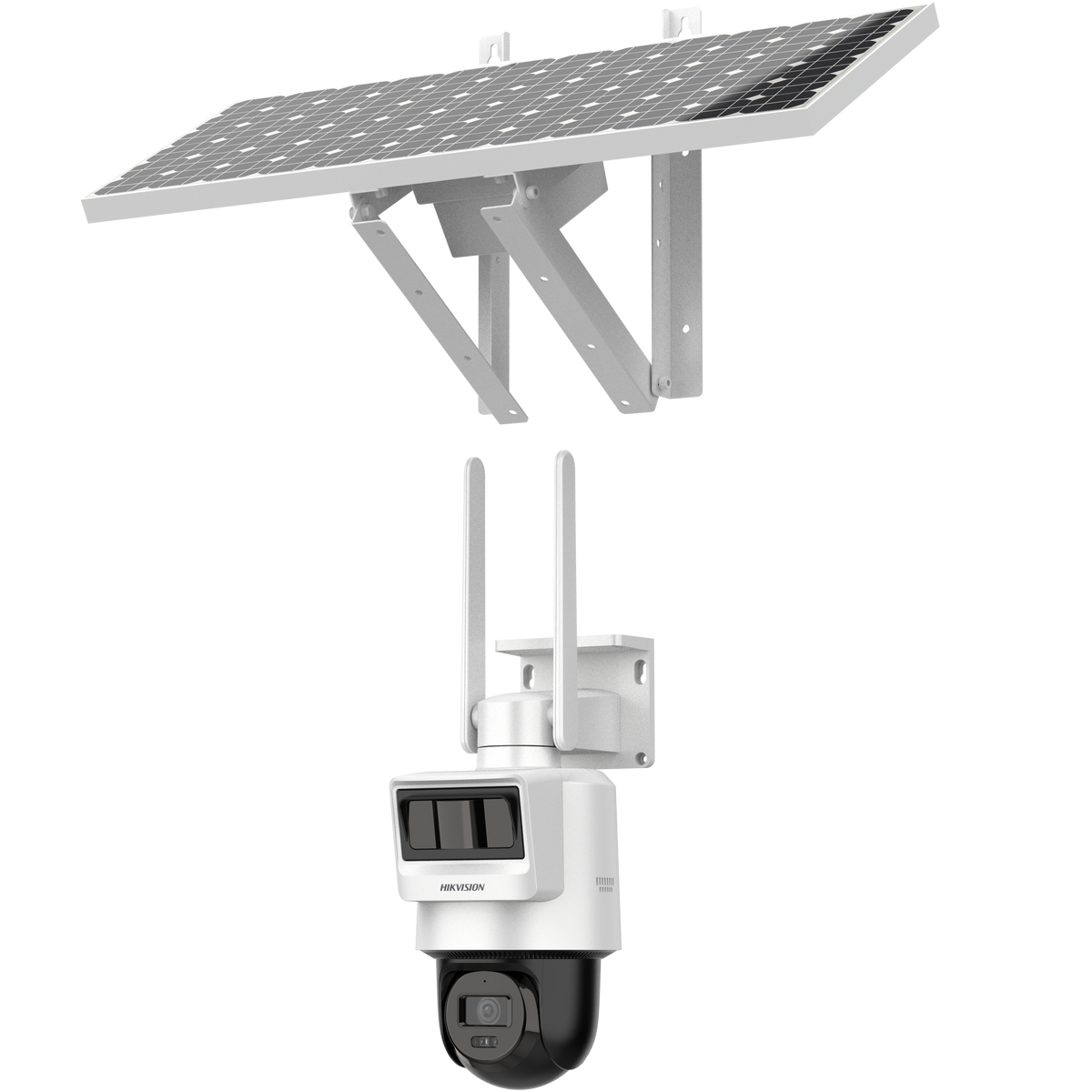 DS-2DE2C400IWG-K/4G/C09S20 - 4MP Pro Solar-powered Security PT Camera Setup