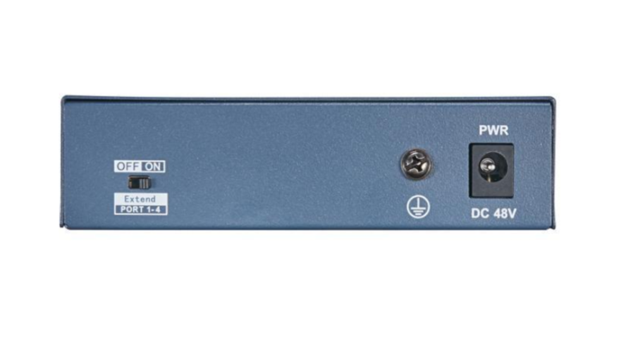 DS-3E0105P-E(B) - 4 Port Fast Ethernet Unmanaged POE Switch