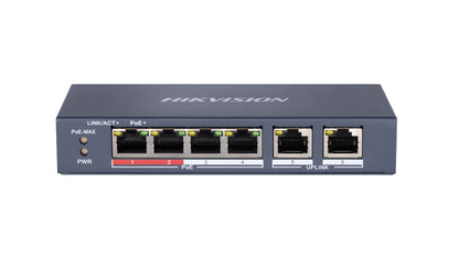 DS-3E0106P-E/M - 4 Port Fast Ethernet Unmanaged POE Switch