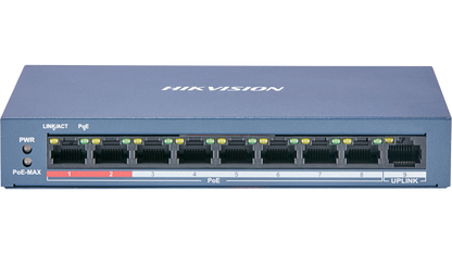 DS-3E0109P-E/M(B) - 8 Port Fast Ethernet Unmanaged POE Switch