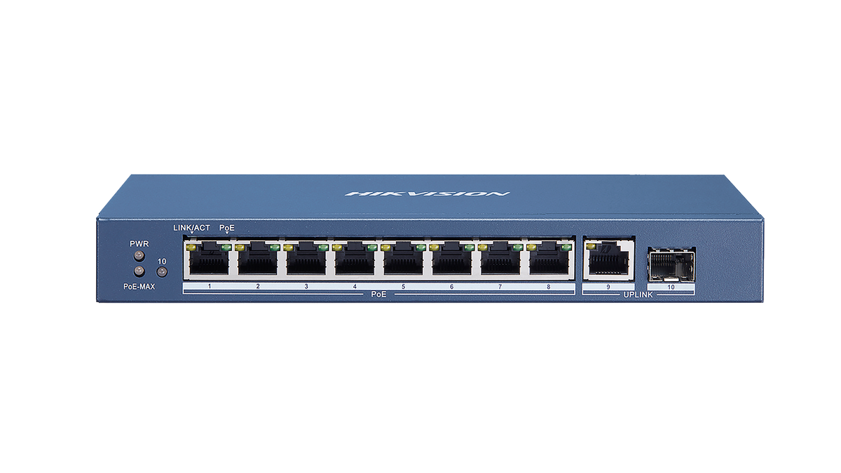 DS-3E0510P-E - 8 Port Gigabit Unmanaged POE Switch