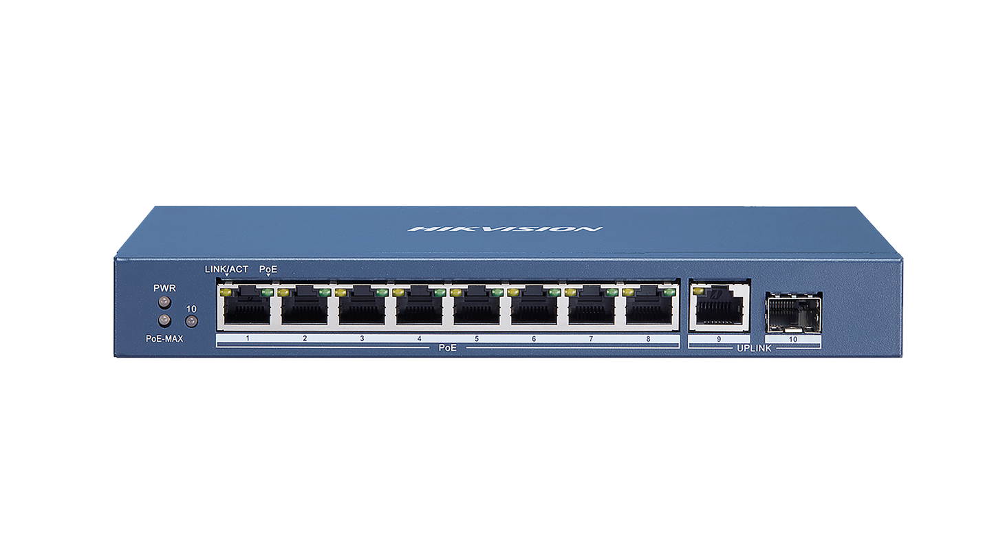 DS-3E0510P-E - Commutateur POE non géré Gigabit à 8 ports