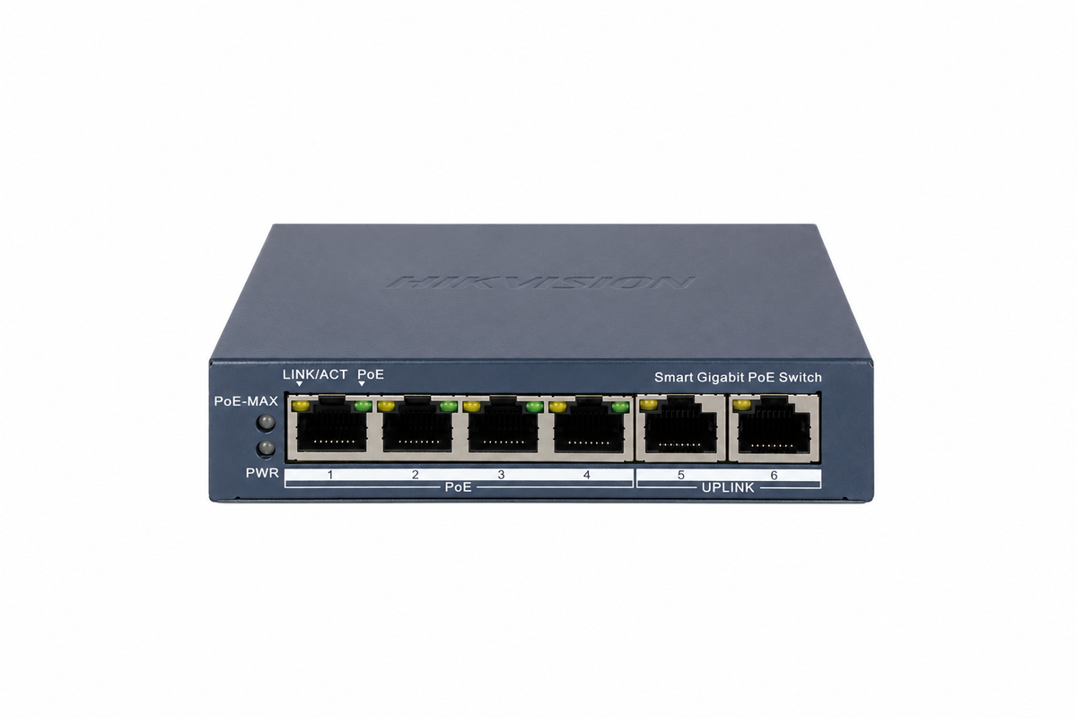 DS-3E1506P-EI - 4 Port Gigabit Smart POE Switch