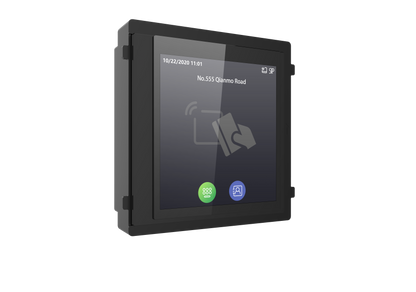 DS-KD-TDM - Module d'affichage tactile d'interphone vidéo multifonctionnel Hikvision DS-KD-TDM avec lecteur de carte Mifare et écran tactile 4"