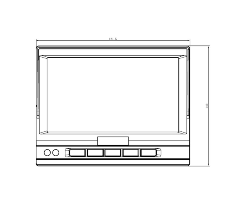 DS-MP1302/Bracket(AE) - 7" Mobile TFT LCD On-Board Vehicle Touch Screen with Console Mounting Bracket