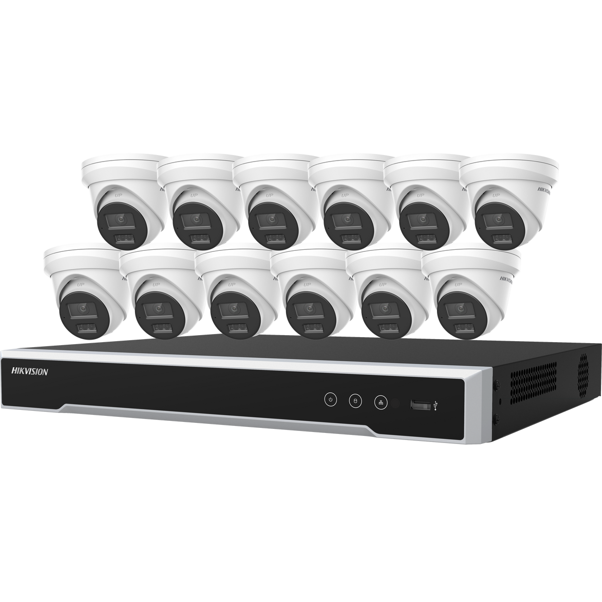 EKI-K164T412L - 16-ch 4MP Smart Hybrid Light Turret PoE Kit