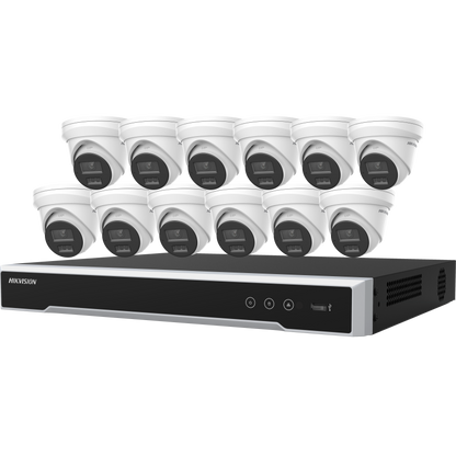EKI-K164T412L - 16-ch 4MP Smart Hybrid Light Turret PoE Kit