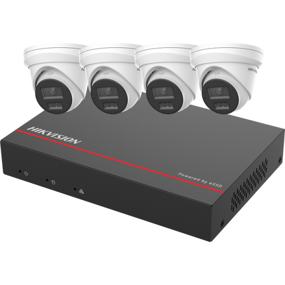 EKI-K41T44L - 4MP Smart Hybrid Light Turret PoE Kit