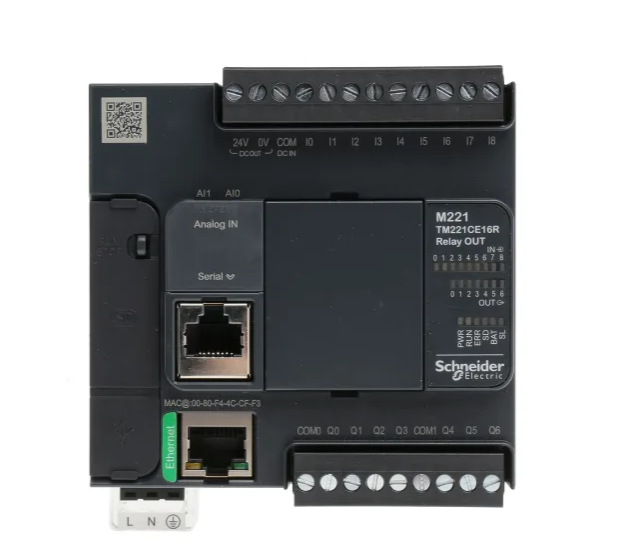 Schneider Electric M221 - 16 I/O Compact Ethernet Programmable Logic Controller (PLC)