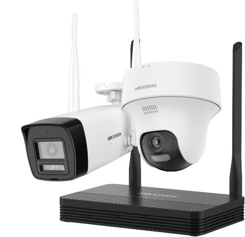 NKS424W02H (DS-J142I) - 4MP H.265 One bullet + One turret WiFi NVS Kit