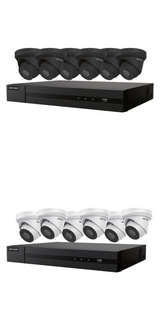 EKI-K82T46 - Hikvision 8 canaux 8MP NVR avec disque dur 2 To et 6 caméras tourelle à vision nocturne 4MP